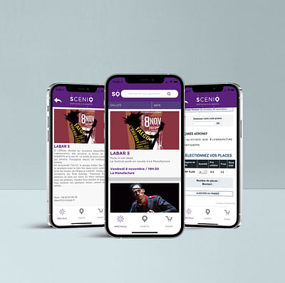 Sceniq | Application mobile - Application mobile