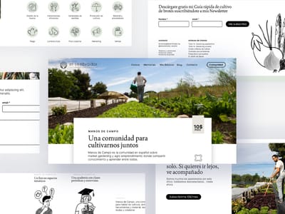 Rediseño Web "El Sembrador" Market Gardening - Webseitengestaltung