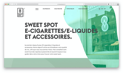 Website Development for a Swiss Retail company - Création de site internet
