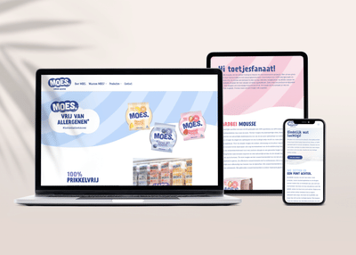 MOES. Lekker Luchtig - Website - Website Creatie
