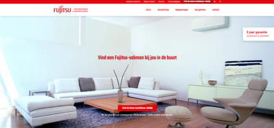 Fujitsu airco - Creación de Sitios Web