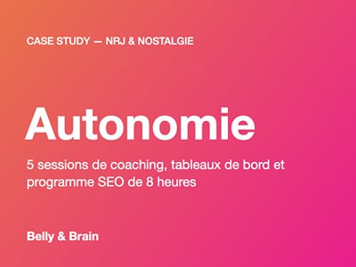 NRJ & Nostalgie — Coaching et formation SEO : équipes autonomes - Digital Strategy