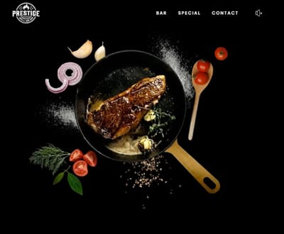 Prestige – Luxury Hospitality Brand & Creative Website - Ontwerp