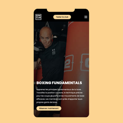 Identité Visuelle - Gym Club - Réseaux sociaux