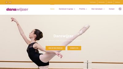 Website design voor een danschool