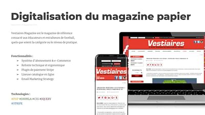 Digitalisation du magazine papier - Image de marque & branding