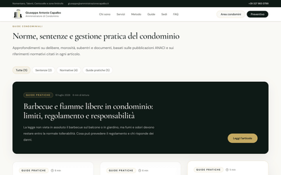 Amministrazione Capalbo — Professional services website - Creazione di siti web