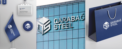 Corporate Guide Style for Qarabağ Steel - Graphic Design
