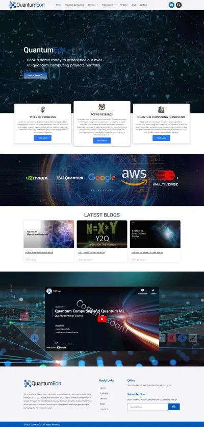 Quantum Eon - Création de site internet