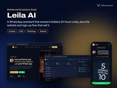 Leila AI: website and AI assistant for WhatsApp and social media - Artificial Intelligence