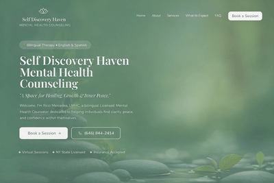 Self Discovery Haven - Website Creation