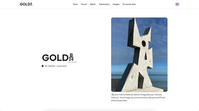 Gold B/24 website - Ergonomie (UX/UI)