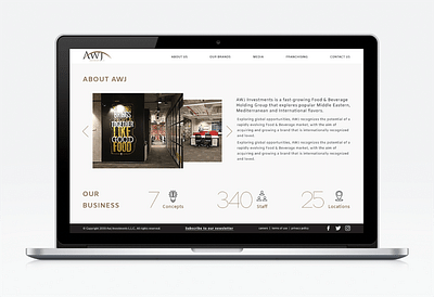 AWJ investments - Application web
