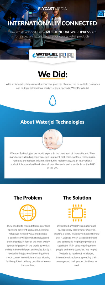 Website Built For A Manufacturer Of Cancer Relief - Website Creation