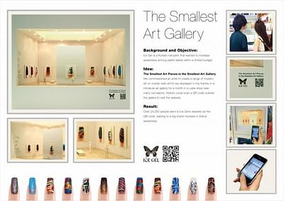 WORLD'S SMALLEST ART GALLERY - Publicidad