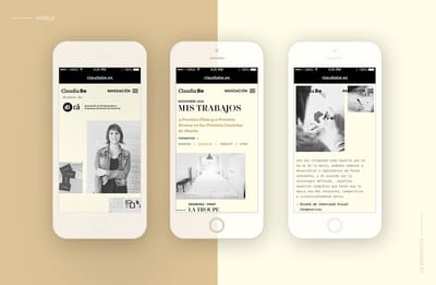 Website redesign for Claudia Bethencourt - Creación de Sitios Web