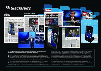 THE LAUNCH OF BLACKBERRY 10 - Werbung