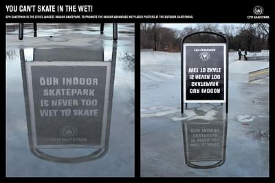YOU CAN'T SKATE IN THE WET - Reclame