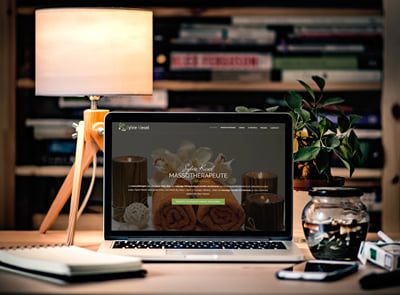 Création de site Internet sur la massothérapie - Website Creatie