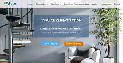 Création site internet Viguier Climatisation - Creación de Sitios Web