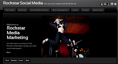 Rock with Laura - Website Creation