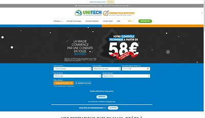 Contrôle technique Unitech / Chronotec - Création de site internet