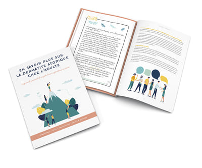 Atopic dermatitis brochure - Grafikdesign