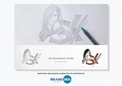 SK Logo Design — Hair Salon Brand Identity - Diseño Gráfico