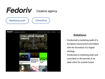Digital Strategy for Creative agency - Digital Strategy