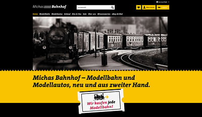 Michas Bahnhof - Webseitengestaltung