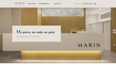 Web Clínicas Marín - Grafikdesign