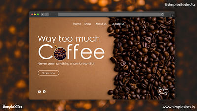 Way too much coffee - Création de site internet