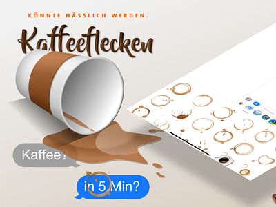 Coffee Stains Sticker Pack for iMessage - Diseño Gráfico