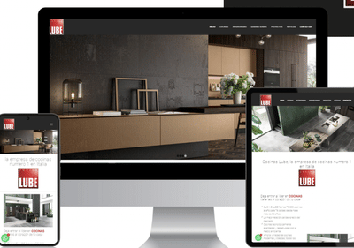 Diseño Web Cocinas Lube - Website Creation