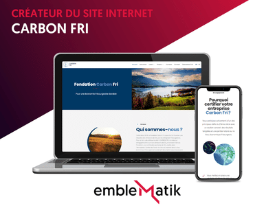 Site internet pour Carbon Fri - Animation