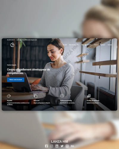 Site web Vitrine Wordpress - Centre de Formation - Social Media