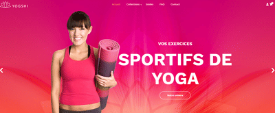 Site internet Yogshi - Social Media
