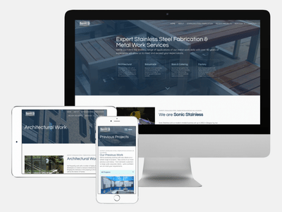 Sonic Stainless - Website Creation