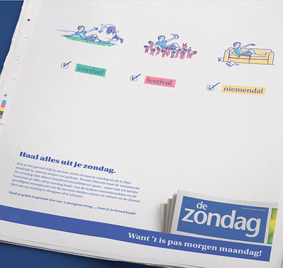 De Zondag - Print, Radio, TV - Content Strategy