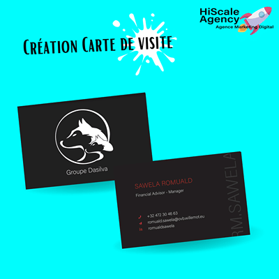 Création graphique de carte de visite RM.Sawela - Ontwerp