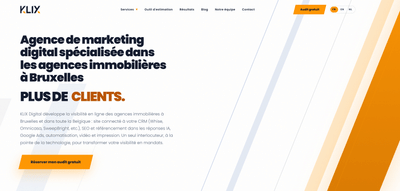 Klixdigital website - Création de site internet
