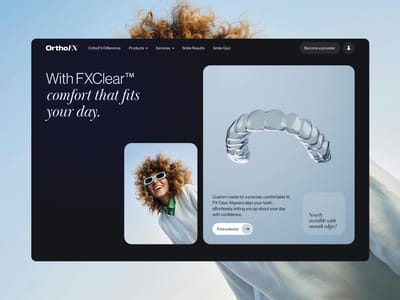 OrthoFX Website and Brand Evolution - Ergonomy (UX/UI)