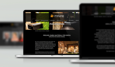 FREUND GMBH | Website Relaunch - Webseitengestaltung