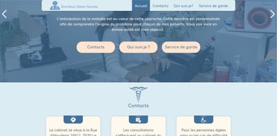 website du Docteur Gures - Website Creatie