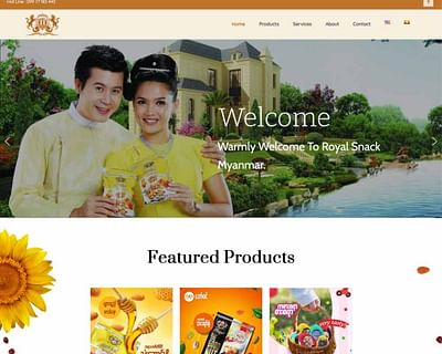 Information/CMS Website for Royal Snack Sunflower - Webseitengestaltung