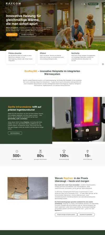 Innovative Heizung für gleichmäßige Wärme - Creación de Sitios Web