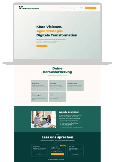 B2B Wix Website - PowerForward Consulting - Website Creation