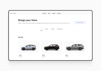 Volvo Cars’ Official Website Management Partner - Website Creation