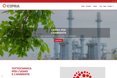 Cepra Srl Sito Web - Design & graphisme