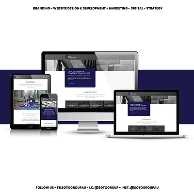 Company brand and website for Cota Construction - Textgestaltung